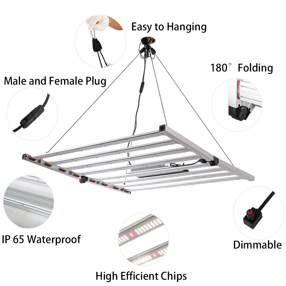 new hydroponic system indoor full spectrum 600W 650W 1000W best plant grow lights led