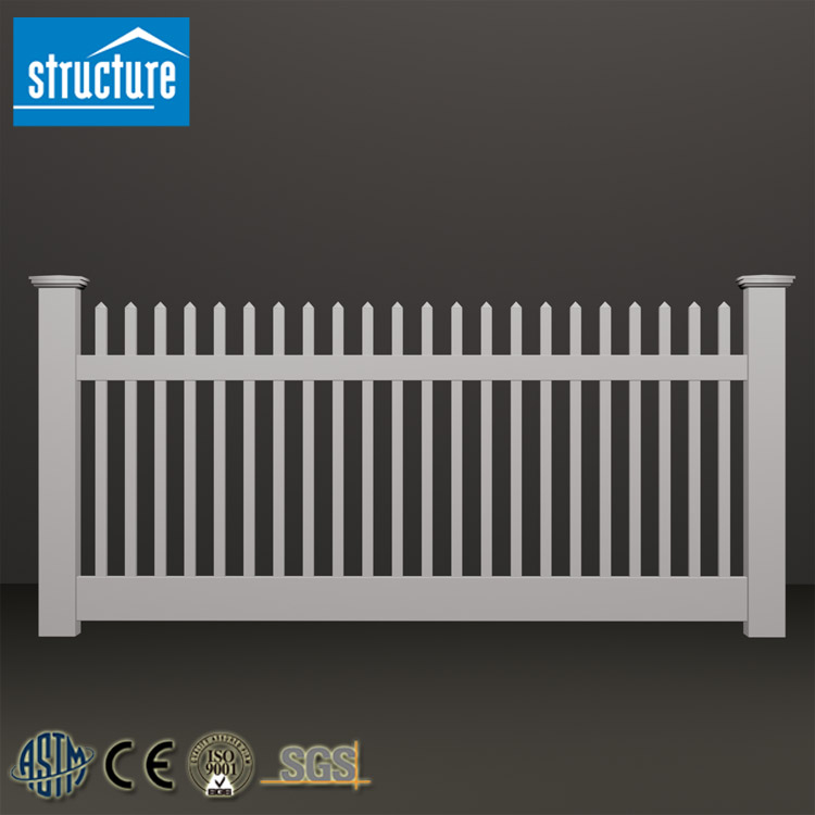 PVC Picket Plastic Lawn Edging Fence