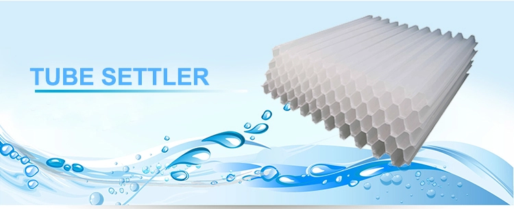 80mm Hexagonal Honeycomb Lamella Plate Clarifiers Sheet Tube Settler For Water Purify