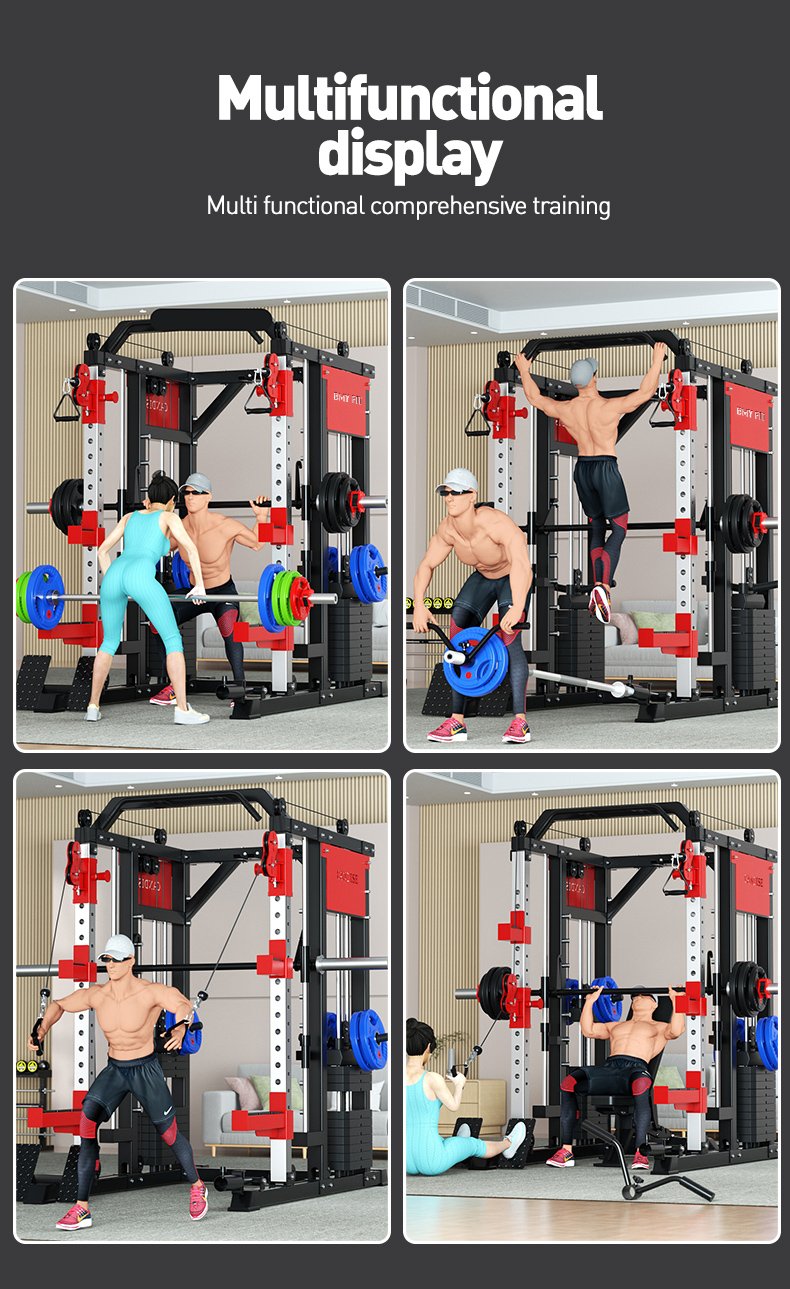 multi-function barbell gantry trainer 02