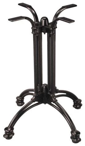 cast iron material cross leg dining table