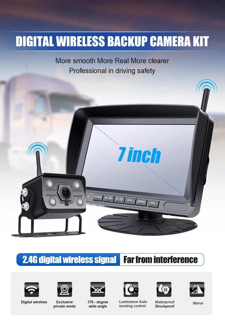 Sample Provided Car Reverse Camera Kit with CMOS Chip