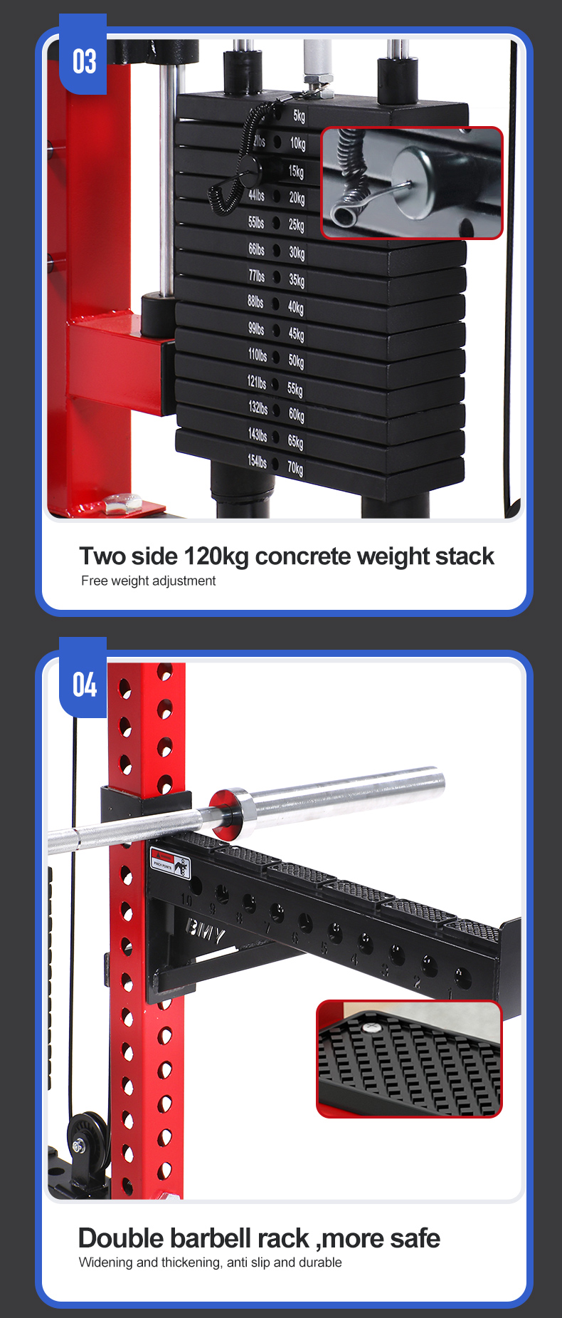 Smith machine squat rack 053 04