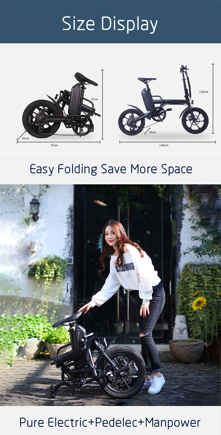 16 Inch folding Ebike 