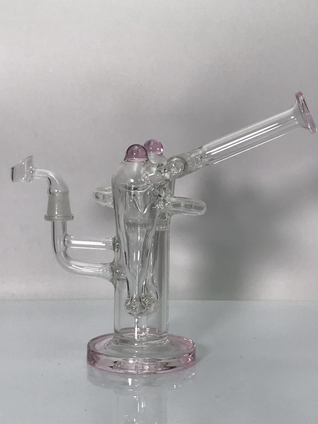 pink vortex recycler glass bongs