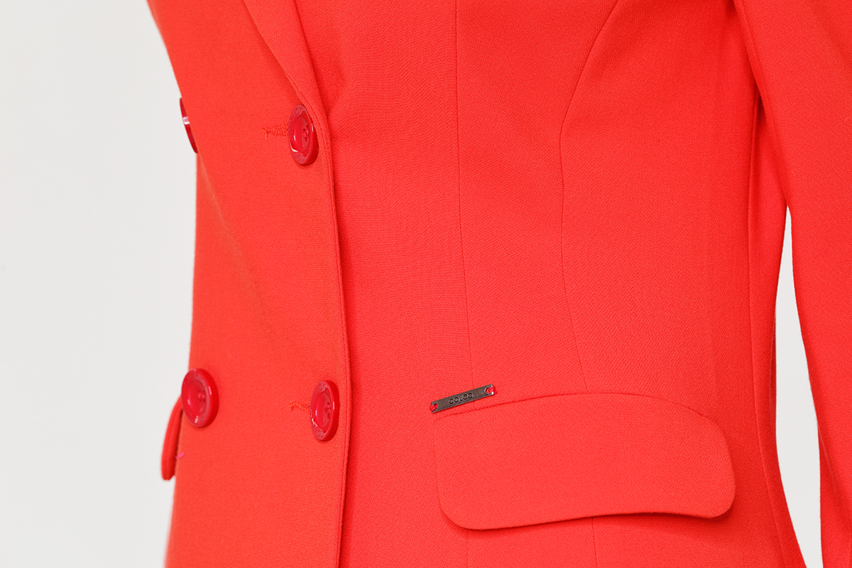 Red Women's suit blazer