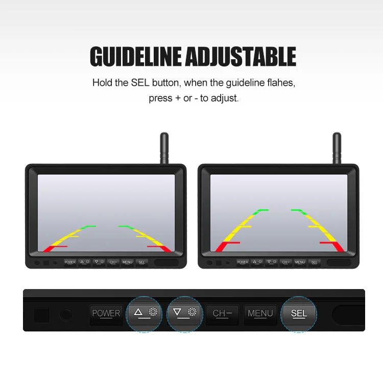 Sample Provided Car Reverse Camera Kit with CMOS Chip