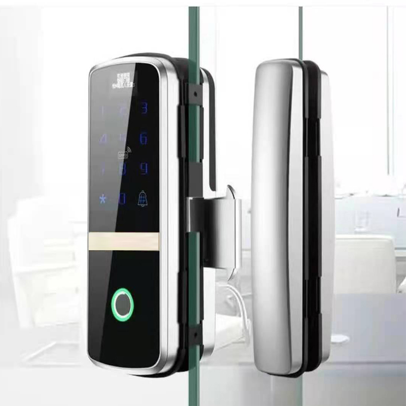 fingerprint glass smart door lock with remote function