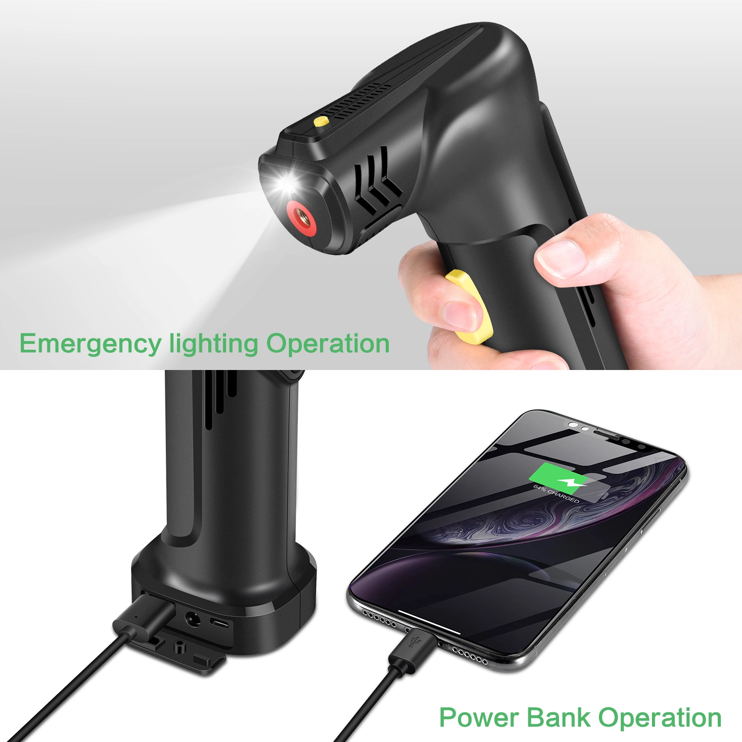 NEWO car air pump portable car electric tire multifunction inflator usb charged car tyre inflator