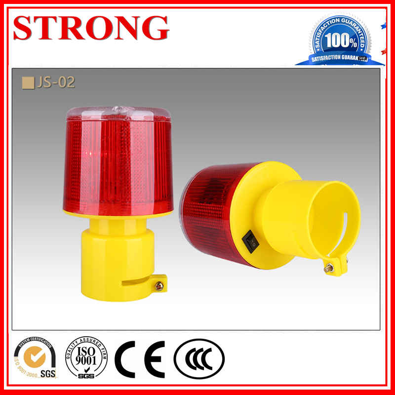 Solar Road Construction Traffic Safety Led Barricade Warning Light