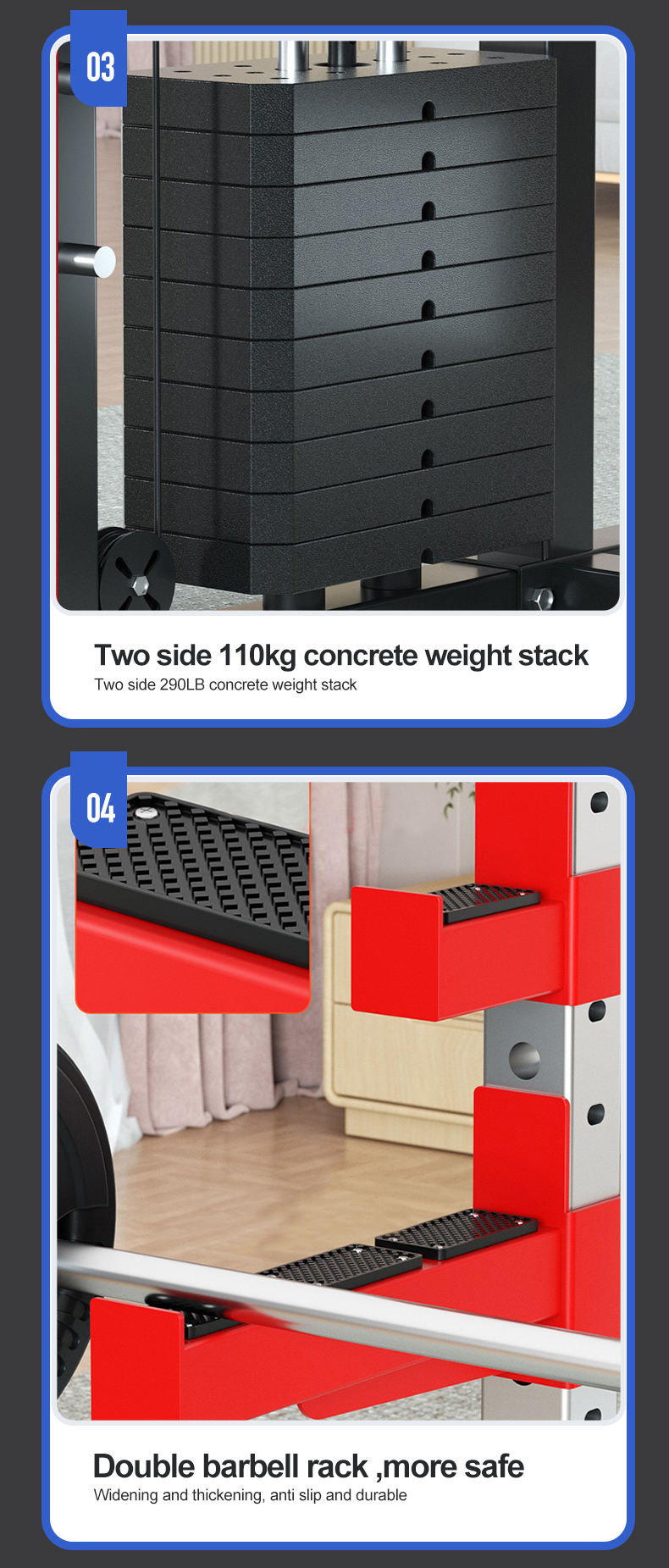 multi-function barbell gantry trainer 04