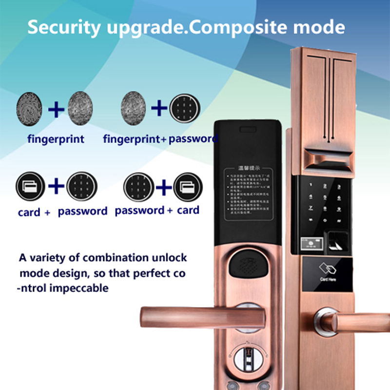 China Supplier Automatic Security Smart Door Password Fingerprint Lock For Home