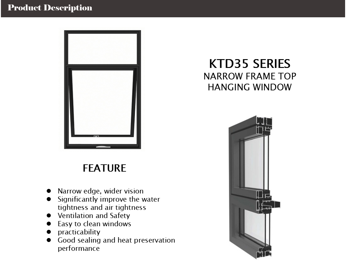 top swing aluminum windows