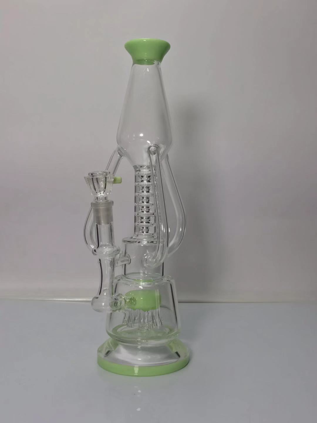 Double Chamber Jellyfish Perc glass bong2