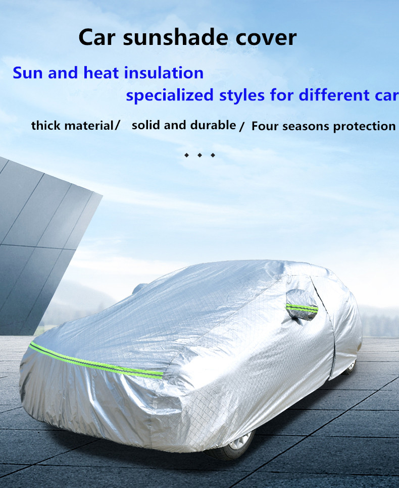 Private brand heavy duty anti scratch rain snow proof 190T durable custom logo tarpaulin car cover