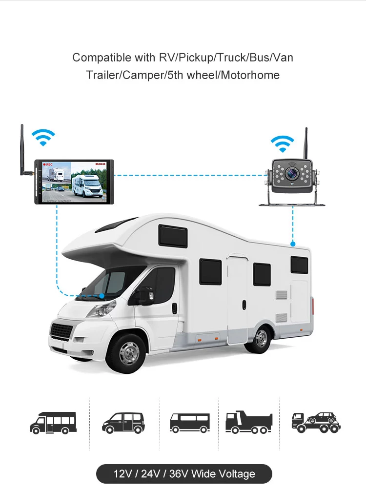 Digital wireless View Monitor Car Screen Auto Radar Rear Wireless Front View Monitor Parking Camera car reversing aid