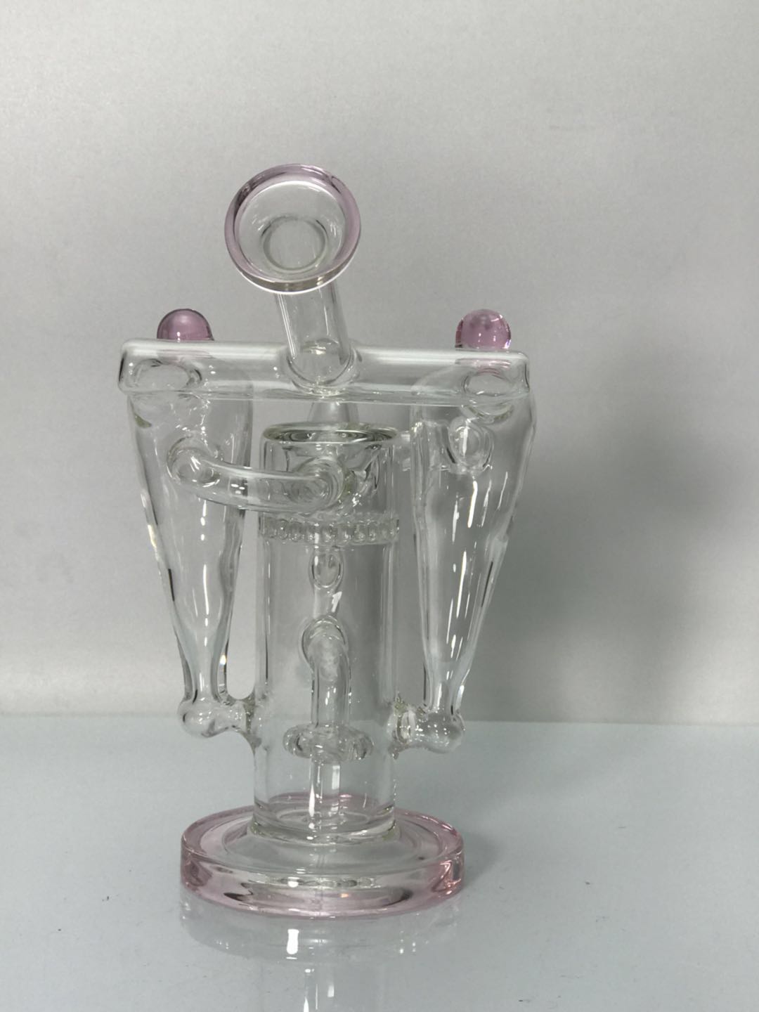 pink vortex recycler glass bongs