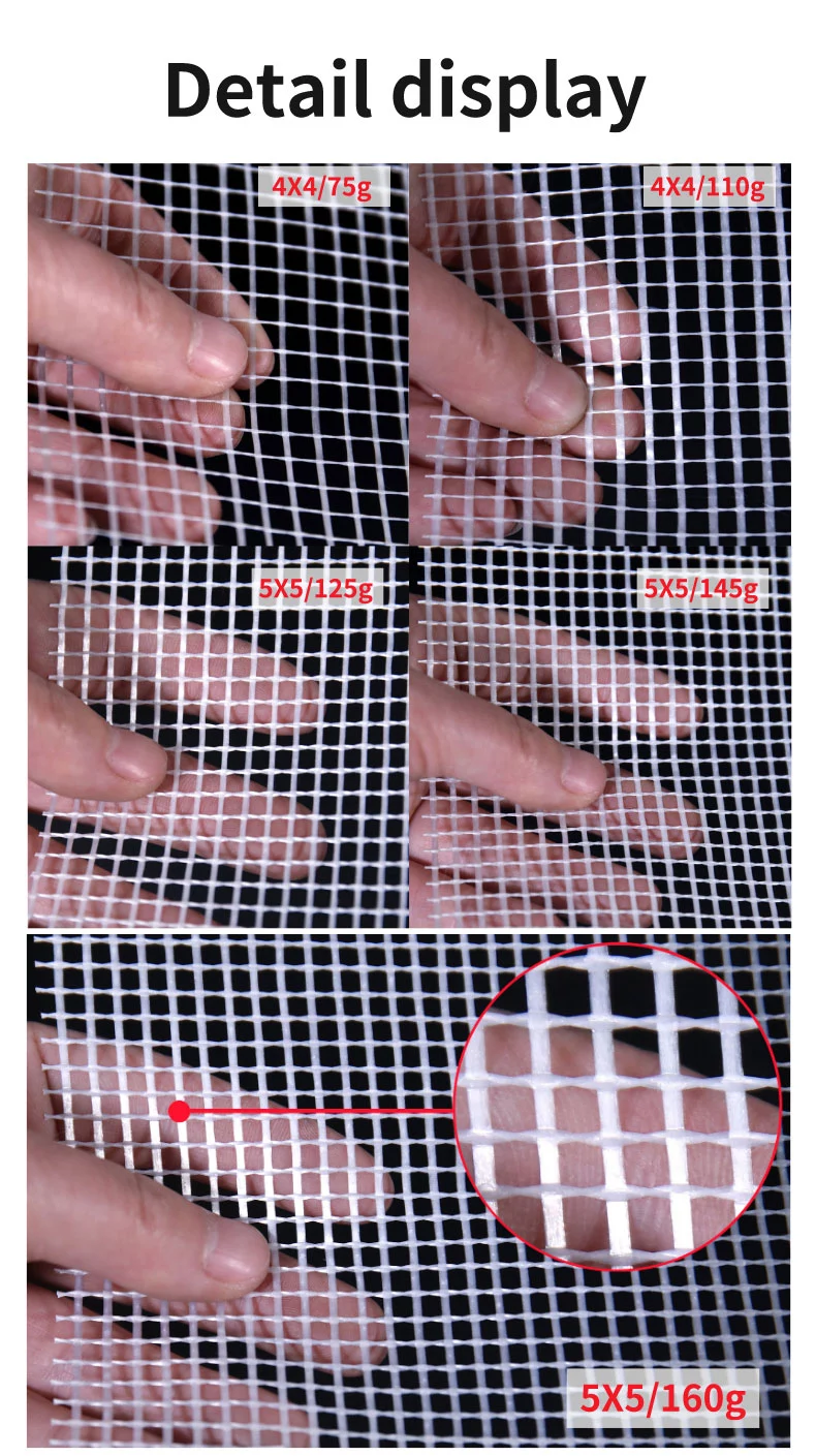 fiberglass mesh Manufacture plaster net 160 gr/m2 4x4mm holes 2 buyers