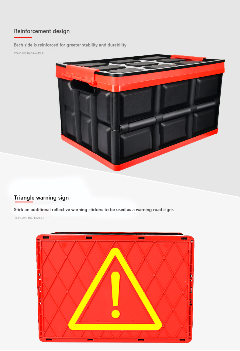 Promotional price 30L capacity oem brand store bin container storage box for car trunk