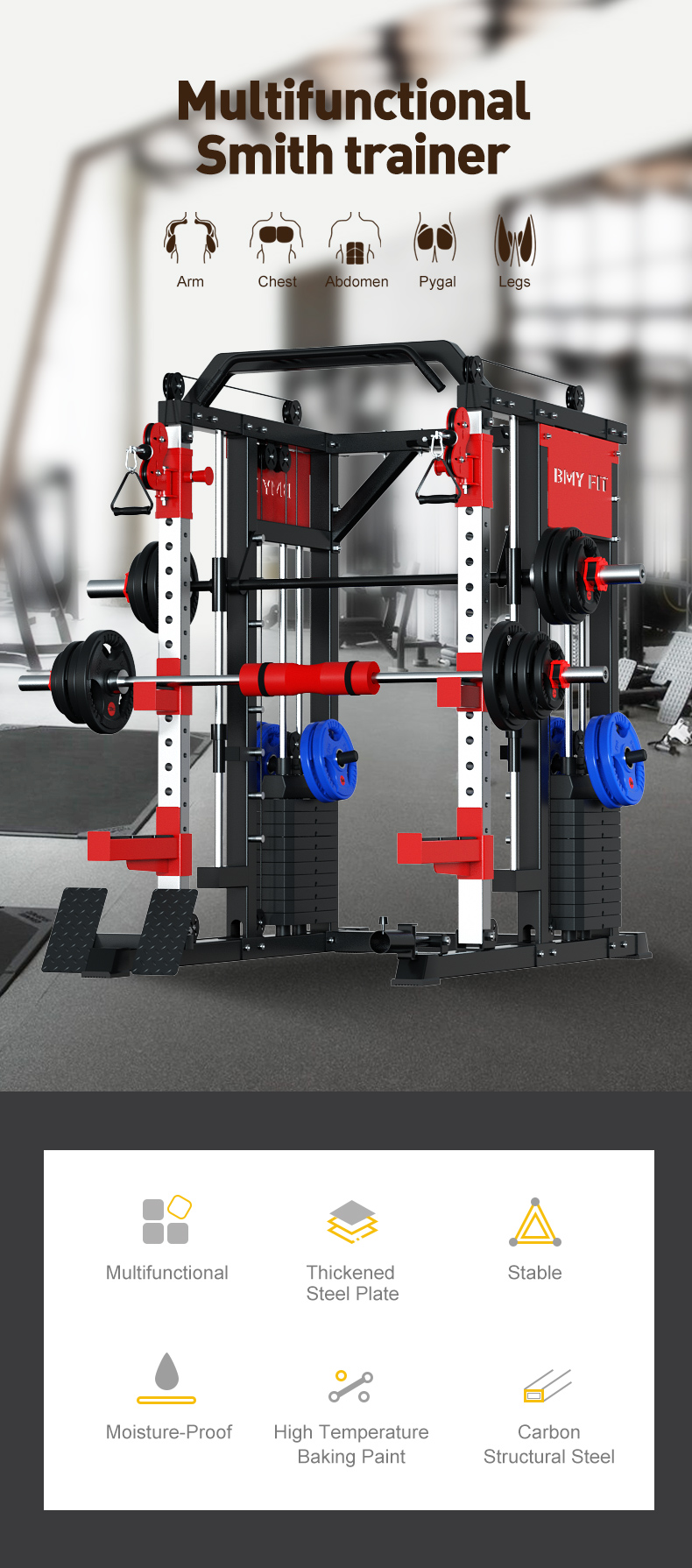 multi-function barbell gantry trainer 01