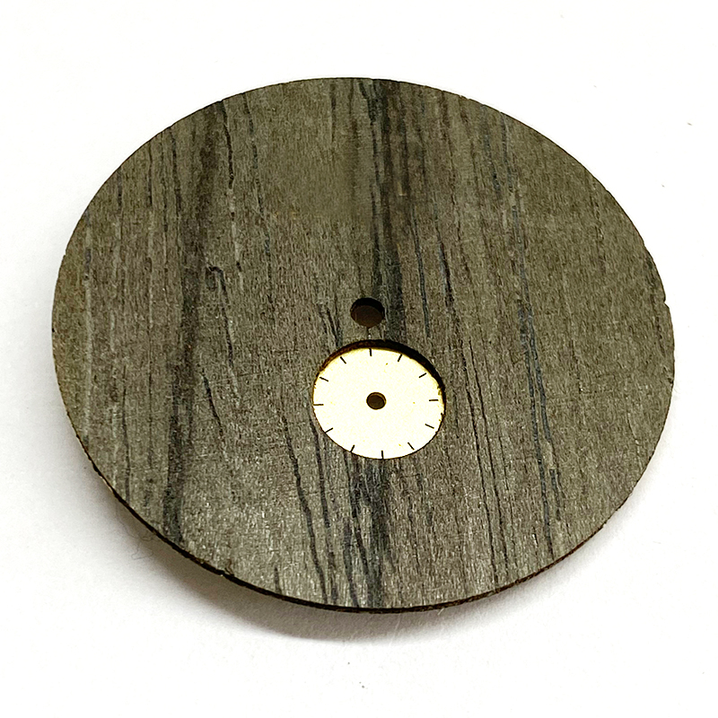 1L45 movement watch dial from wood 1L45 movement watch dial from wood