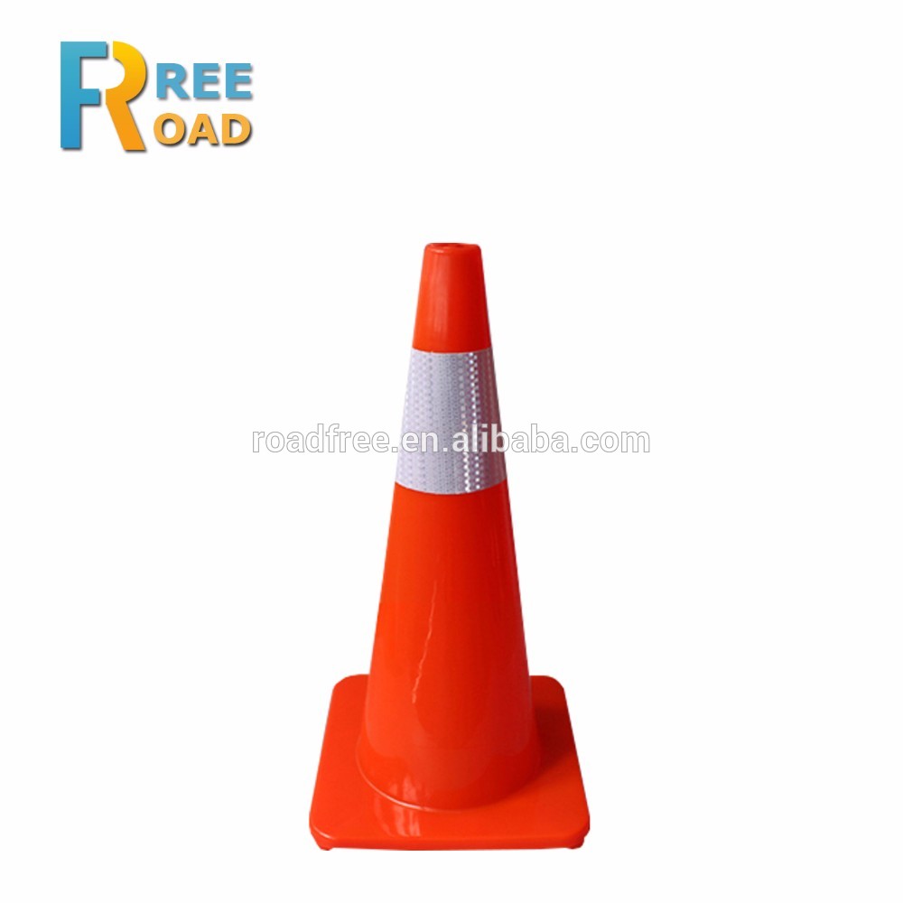 PVC road warning colored safety traffic cone