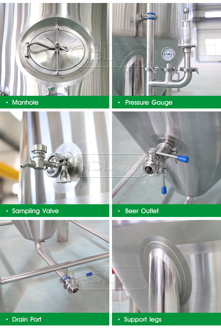 3000l stainless steel micro fermenting equipment fermentation vessel