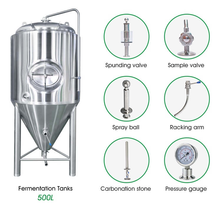 Brewing tank craft beer fermenting 500 liter 500l brewery equipment