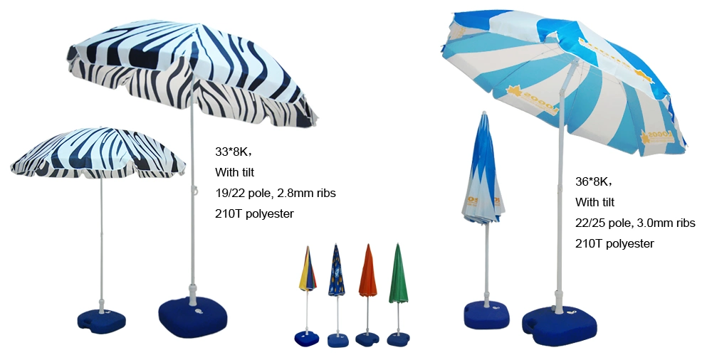 Custom Logo Sunshade Parasol Umbrella Outdoor Beach Umbrella