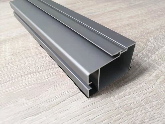 1.2mm Windows Sliding Track Aluminium Extrusion Profiles Non Thermal Break Type 0