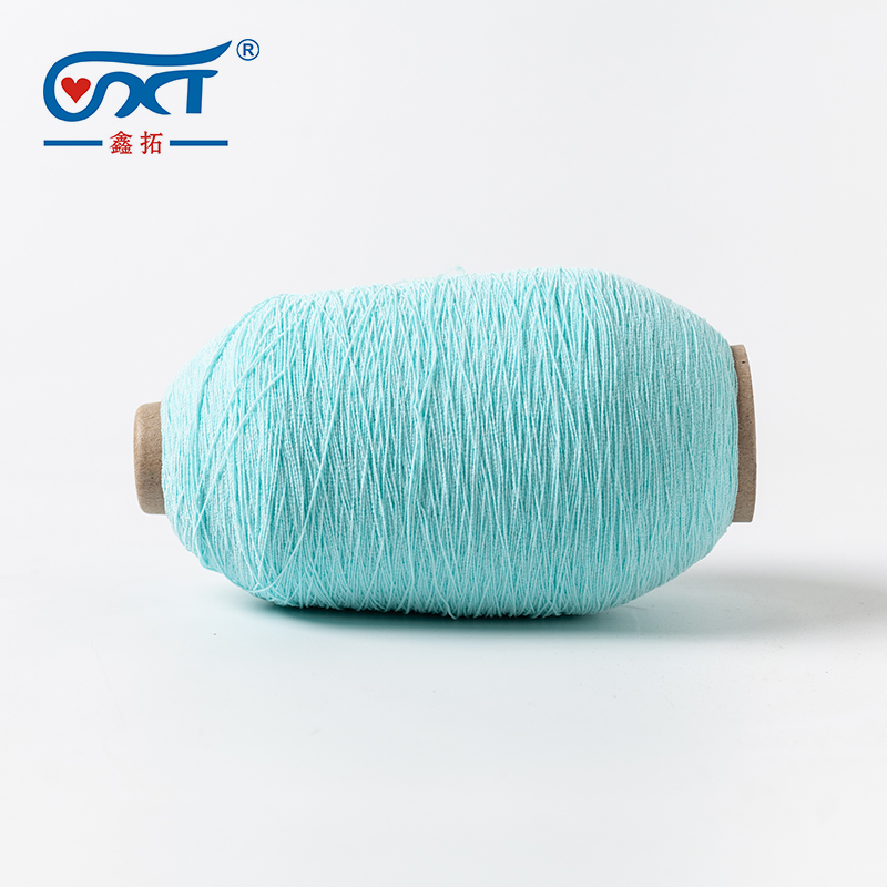Baby Blue Polyester Rubber Covered Yarn Natural Rubber Thread Yarn for Socks Baby Blue Polyester Rubber Covered Yarn Natural Rubber Thread Yarn for Socks