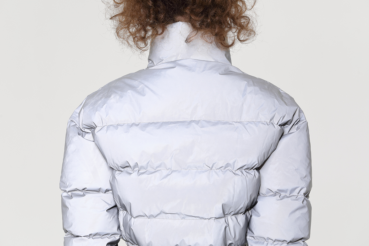 Fashion Women's Bubble Padded Reflective Coat