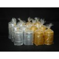 OPP Bag Packed Beautiful Metallic Pillar Candle