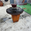 Wood burning Corten steel fire pit Bbq Grill