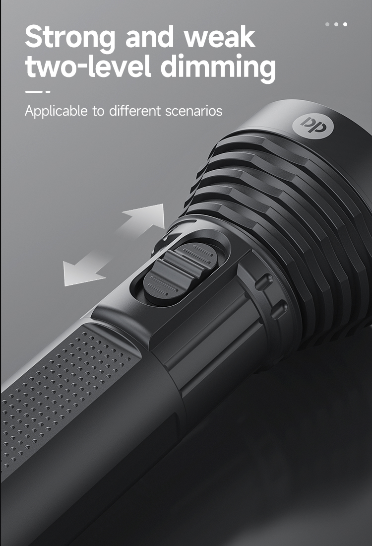 03-9005B-DP Wholesale Portable LED Rechargeable Flashlight Type-C 03-9005B-DP Wholesale Portable LED Rechargeable Flashlight Type-C