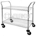 NSF Cromo Heavy Duty Wire Shelvig carro con carga de 600 libras por estante (CJ-A1213)