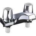 ABS Plastic Faucet with Two Handle in Chrome Surface