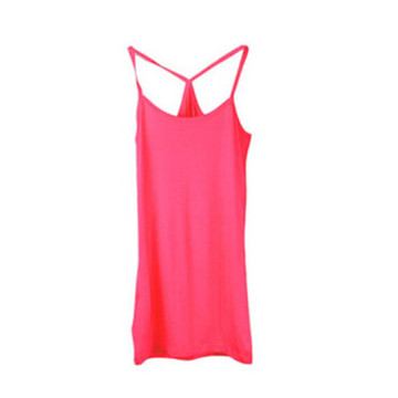 Seamless Spaghetti Strap Sólido Tank Top Cami Camisole Spandex