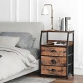 modern wood 3 tier nightstand bedside wooden