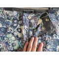 Men Linen Cotton Digital Print Short