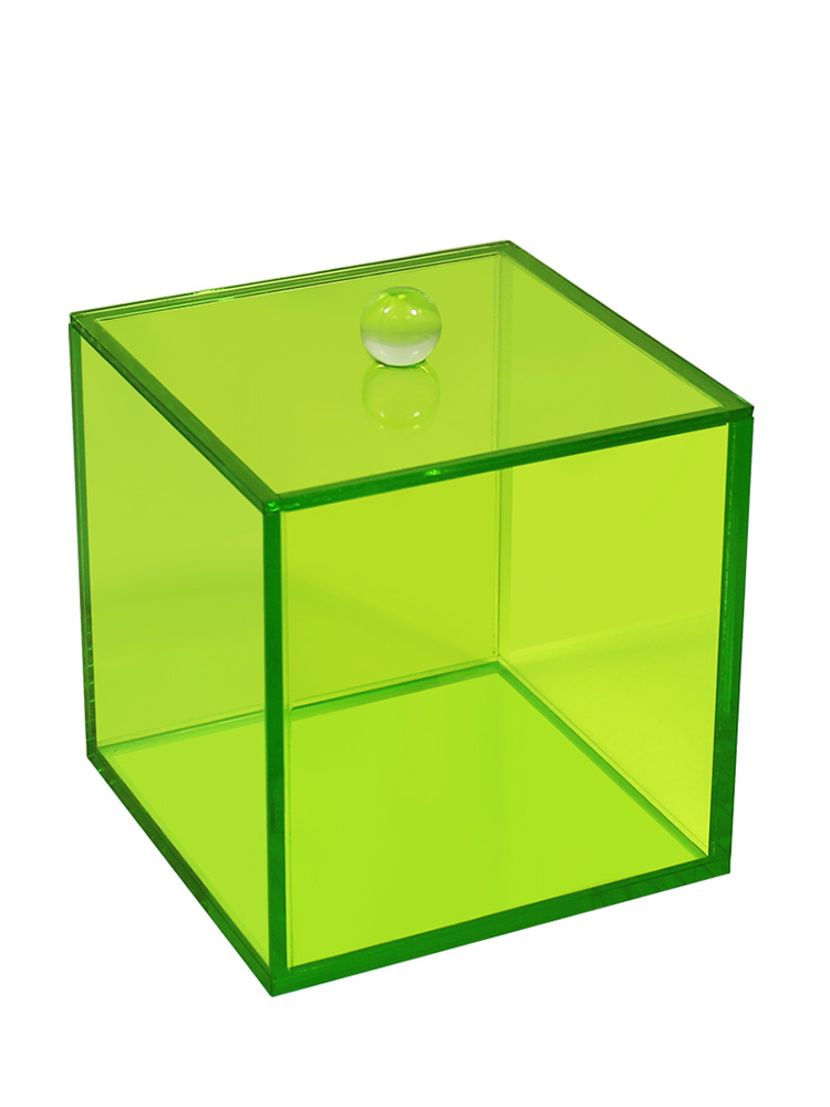 Acrylic Canister With Lid Green