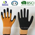 Gants givrés au latex 15g Nylon / Spandex, Gants de travail de sécurité de finition sablonneuse (SL-RS303)