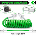 7 Way Spring Power Cable for Trailer Trucks