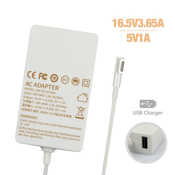 2015 New Product for MacBook Charger 60W 16.5V 3.65A