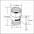 Soupape d&#39;angle de zinc en alliage de zinc