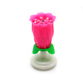 Rose firework rotating Flower Musical Birthday Party Candle