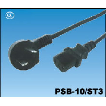 China Computer Power Cord Plug PSB-10/ST3