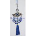 Metallic Blue Evil Eye Pendant Car Decoration