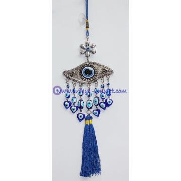 Metallic Blue Evil Eye Pendant Car Decoration