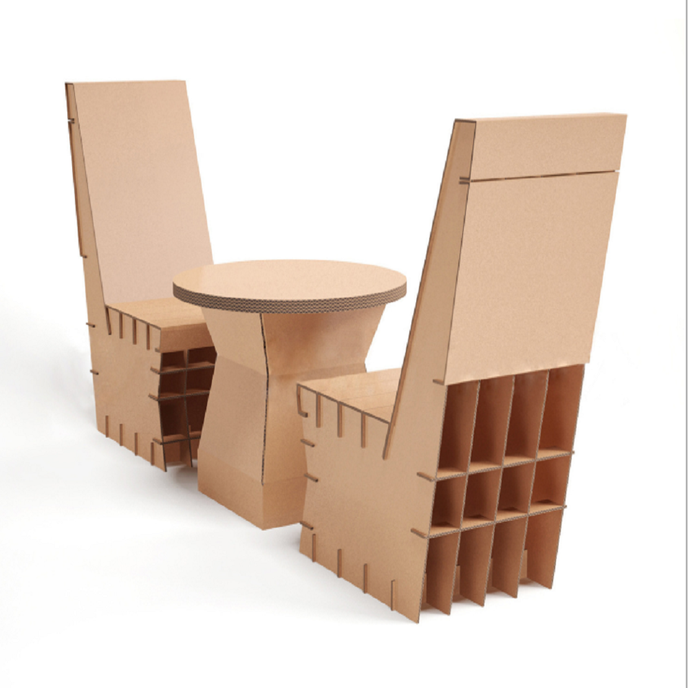 Corrugated environment-friendly furniture